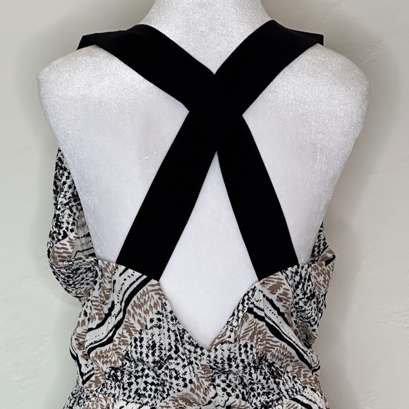 NWOT- BCBGeneration Multi Color Crisscross Strap Mini Dress with POCKETS! - Picture 10 of 14